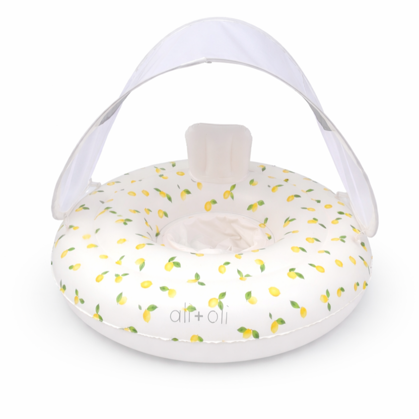 Ali+Oli Baby Swim Seat with Sun Canopy (Lemons)