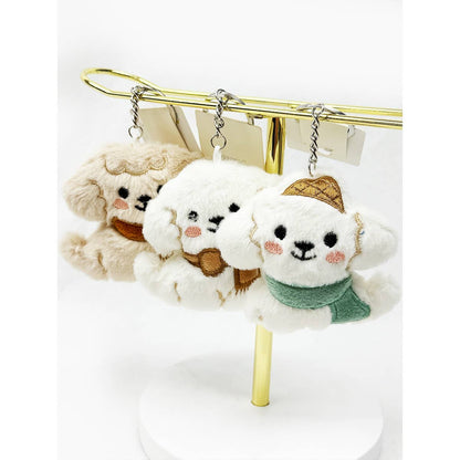 Plush Puppy Keychain