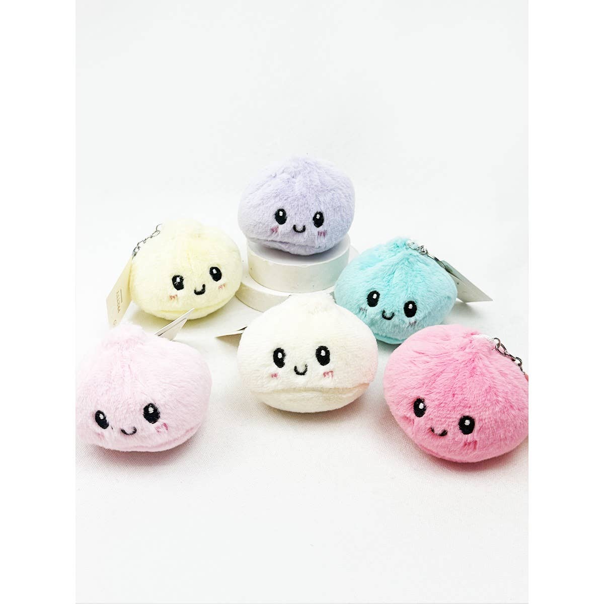 Fuzzy Dumpling Keychain