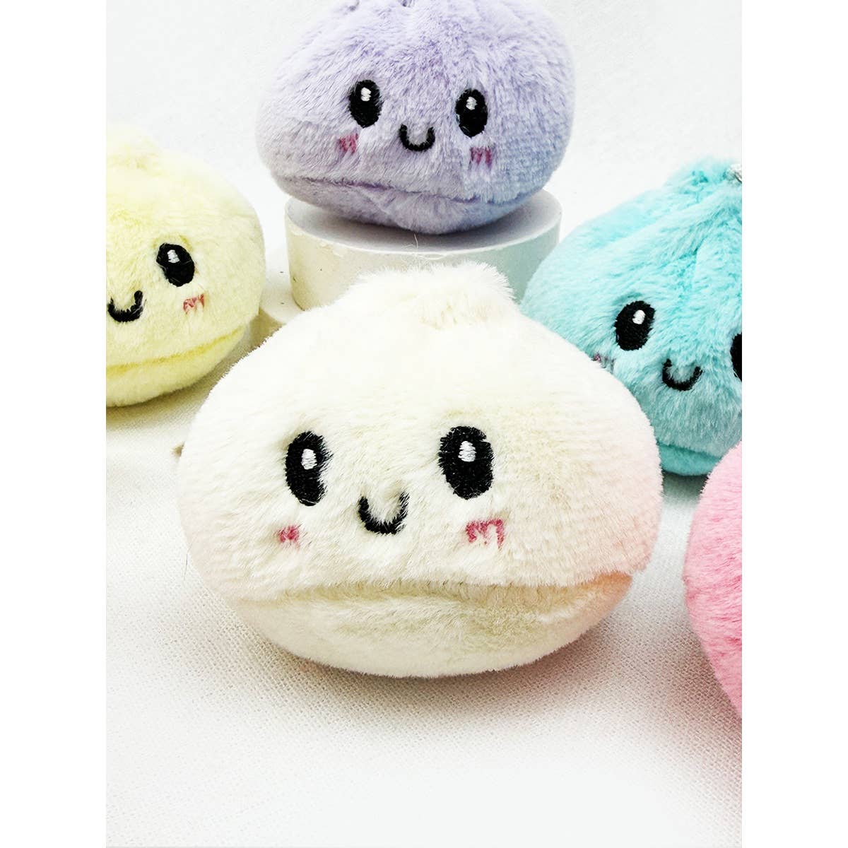 Fuzzy Dumpling Keychain