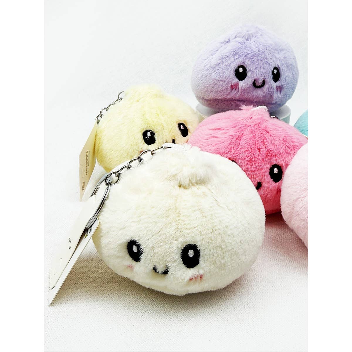 Fuzzy Dumpling Keychain
