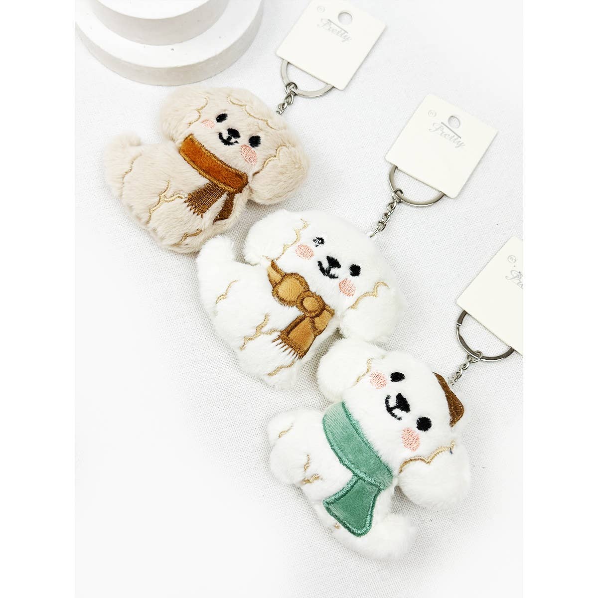 Plush Puppy Keychain