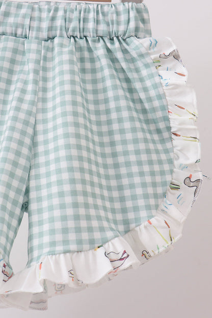 Green Duck Ruffle Set