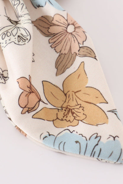 Floral Print 1pc Hair Bow
