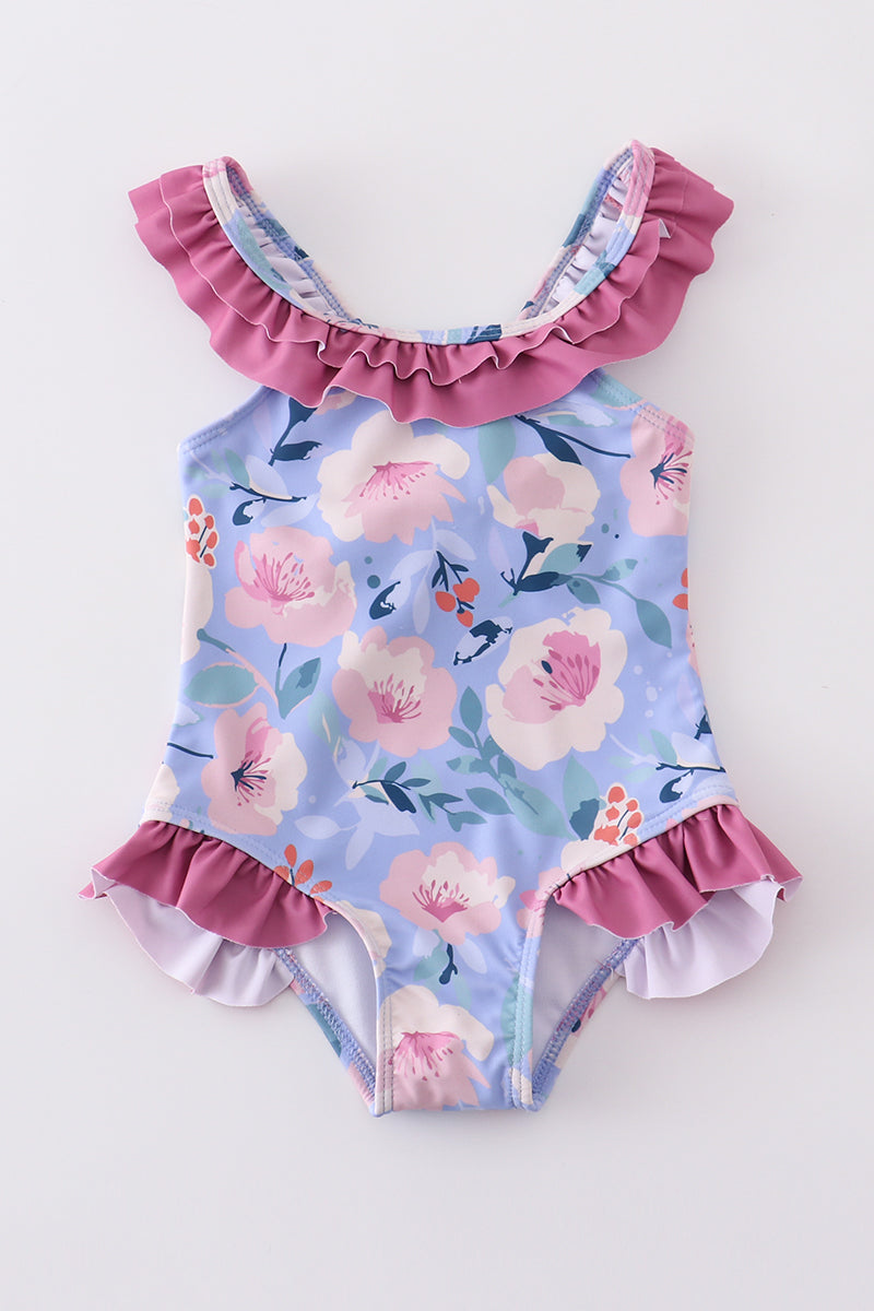 Floral Ruffle Swimsuit