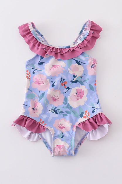 Floral Ruffle Swimsuit