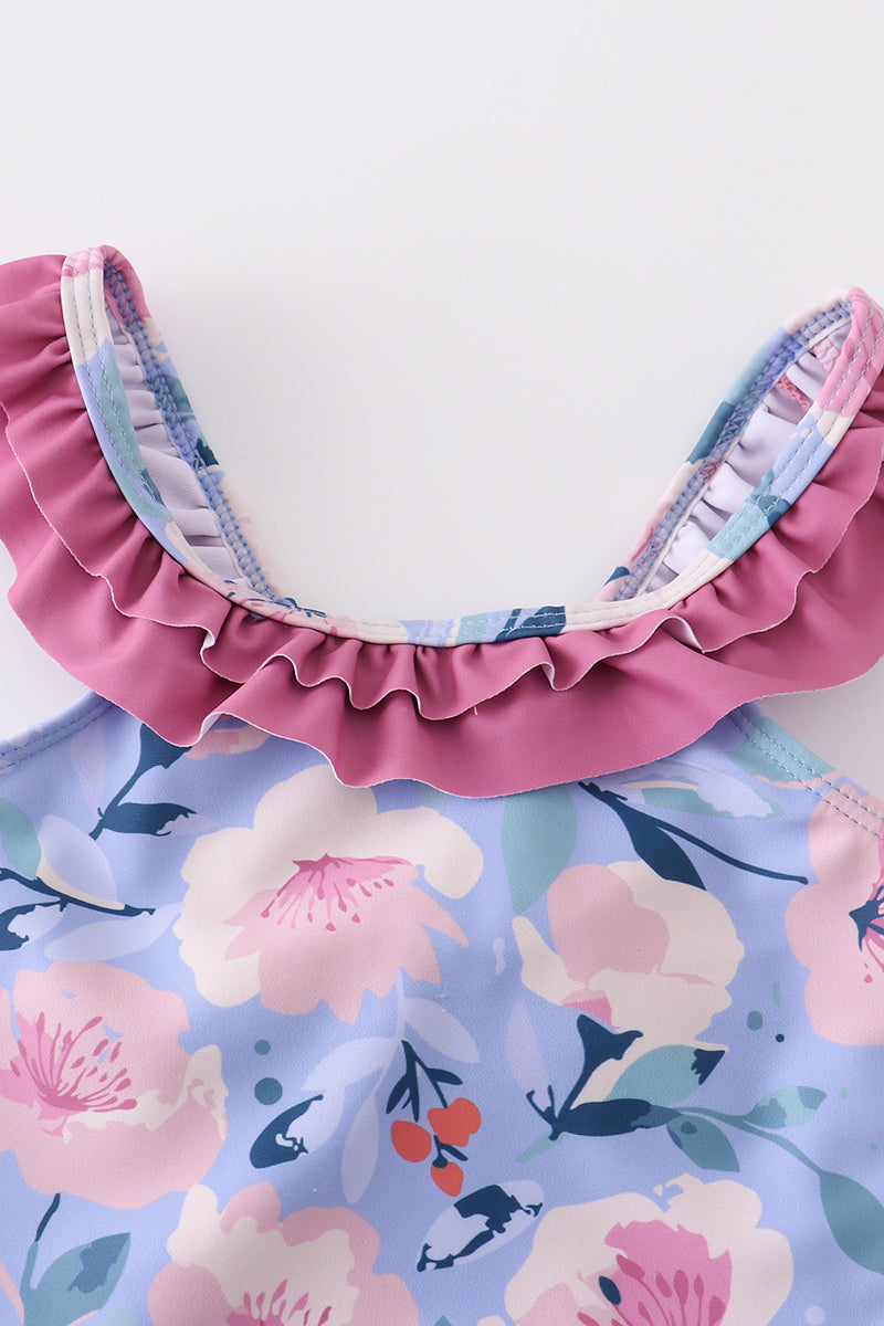 Floral Ruffle Swimsuit