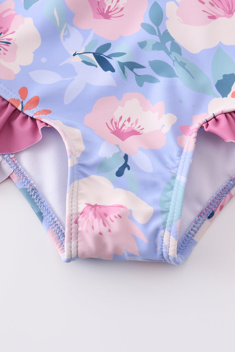 Floral Ruffle Swimsuit