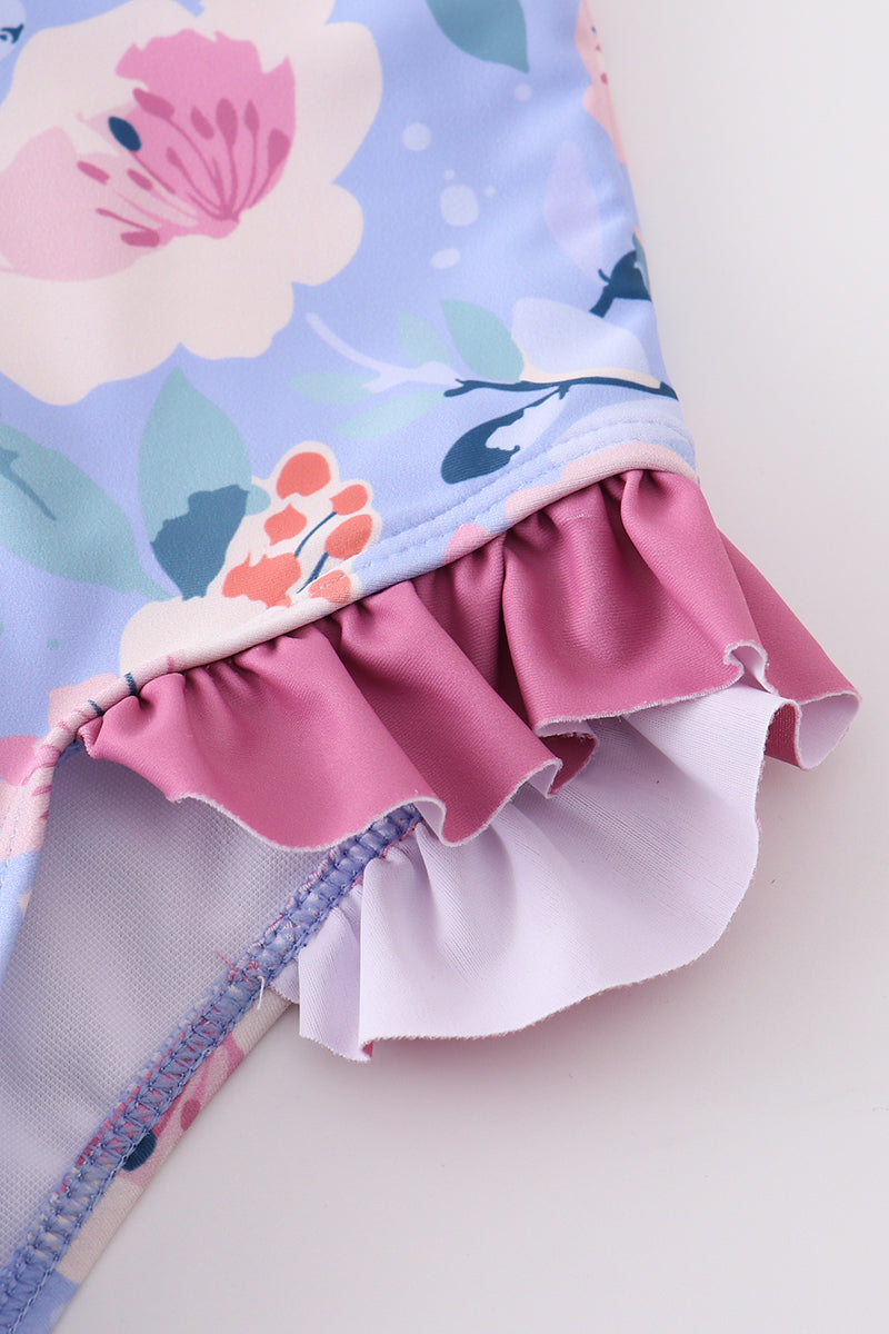 Floral Ruffle Swimsuit