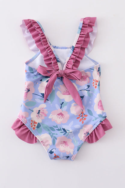 Floral Ruffle Swimsuit