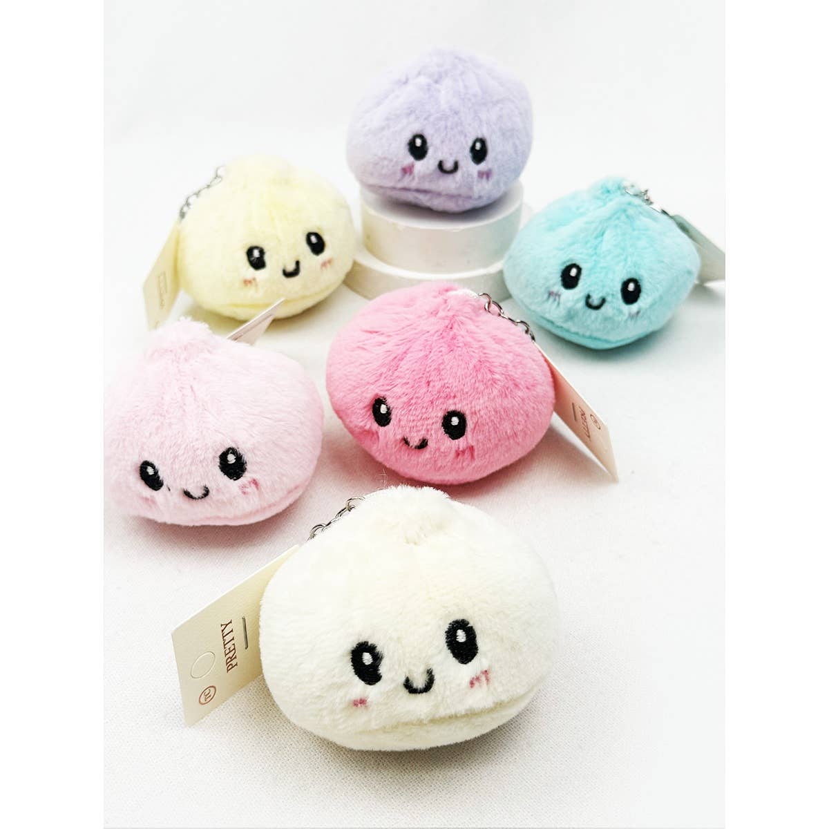Fuzzy Dumpling Keychain