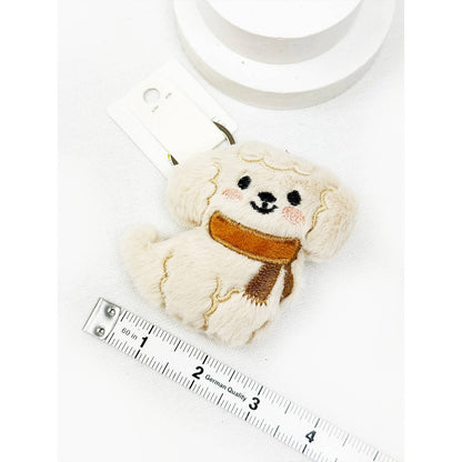Plush Puppy Keychain