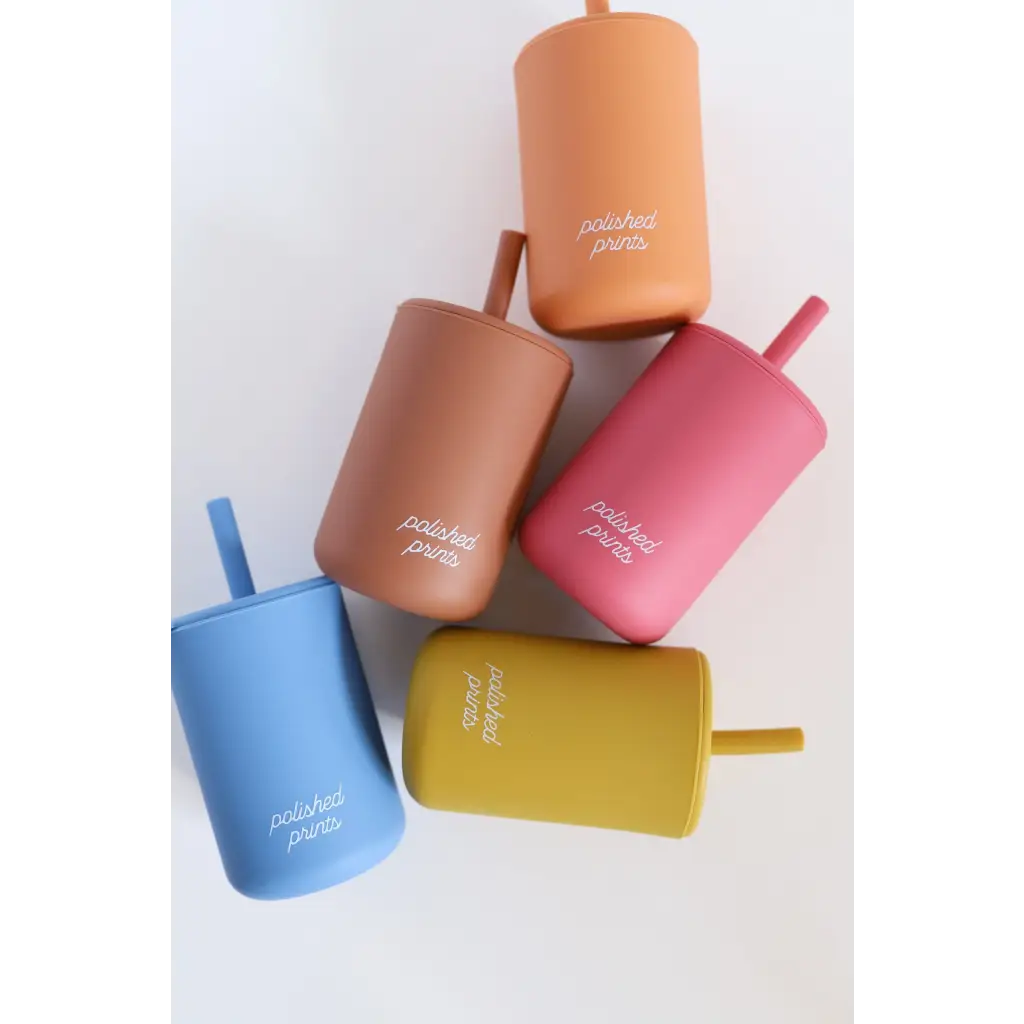 Mini Silicone Straw Cups for Kids